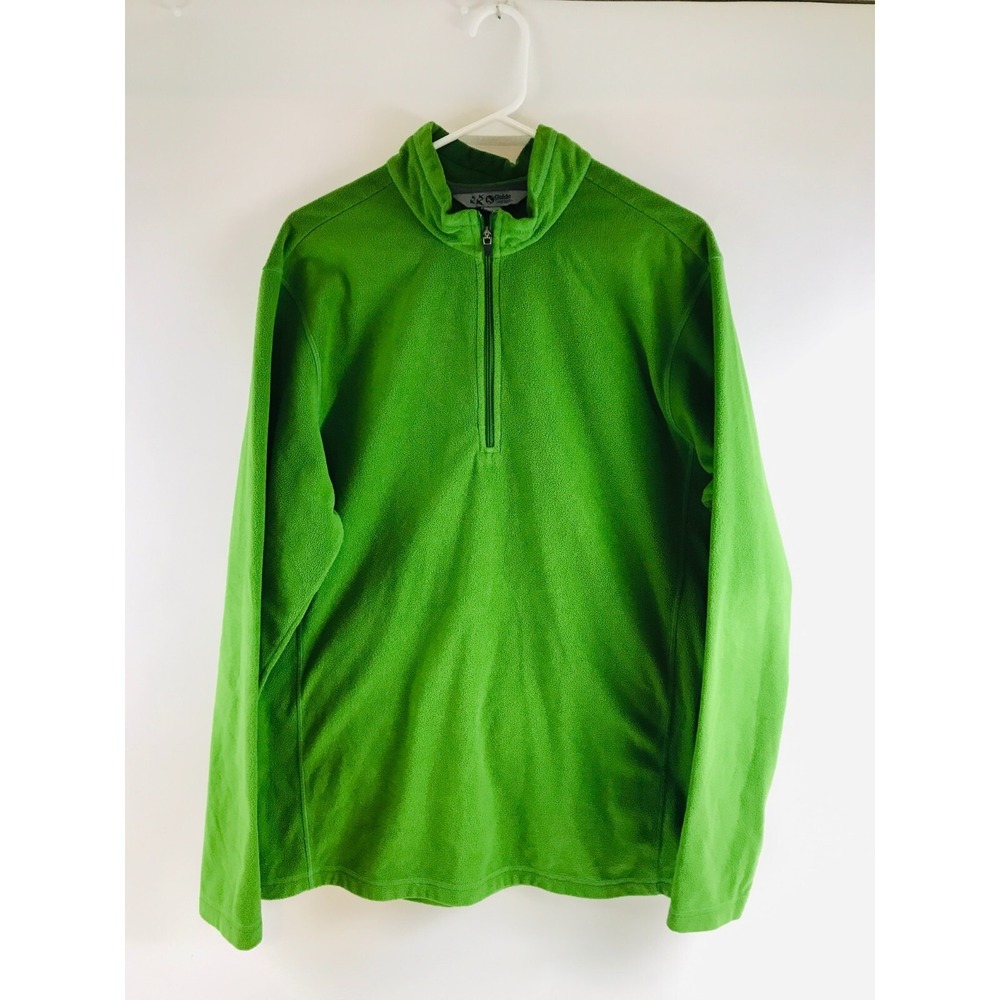 Guide Series Sweater, Men's Size Large Tall, Green, Quarter Zip, Fleece